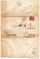 1875 LETTERA CON ANNULLO VICENZA - Dienstzegels