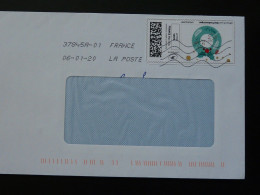 Couronne De Noel Timbre En Ligne Montimbrenligne Sur Lettre (e-stamp On Cover) Ref TPP 5515 - Printable Stamps (Montimbrenligne)