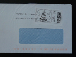 Joie Fêtes Amour Bonheur Timbre En Ligne Montimbrenligne Sur Lettre (e-stamp On Cover) Ref TPP 5516 - Printable Stamps (Montimbrenligne)