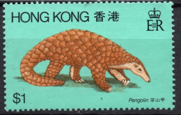 HONG KONG/1982/USED/SC#385/ PANGOLIN/ ANIMALS / S 1.00 - Oblitérés