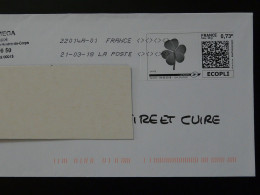 Trèfle Timbre En Ligne Montimbrenligne Sur Lettre (e-stamp On Cover) Ref TPP 5522 - Printable Stamps (Montimbrenligne)