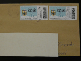 2018 Timbre En Ligne Montimbrenligne Sur Lettre (e-stamp On Cover) Ref TPP 5524 - Printable Stamps (Montimbrenligne)