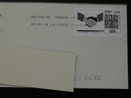 Mains Hands Timbre En Ligne Montimbrenligne Sur Lettre (e-stamp On Cover) Ref TPP 5526 - Printable Stamps (Montimbrenligne)