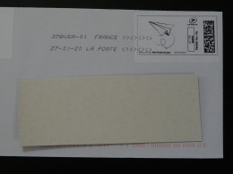Avion En Papier Timbre En Ligne Montimbrenligne Sur Lettre (e-stamp On Cover) Ref TPP 5529 - Printable Stamps (Montimbrenligne)