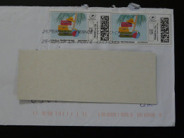 Vacances Timbre En Ligne Montimbrenligne Sur Lettre (e-stamp On Cover) Ref TPP 5532 - Printable Stamps (Montimbrenligne)