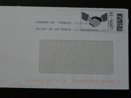 Mains Hands Timbre En Ligne Montimbrenligne Sur Lettre (e-stamp On Cover) Ref TPP 5536 - Printable Stamps (Montimbrenligne)