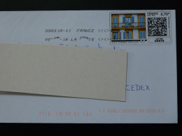 Balcon Timbre En Ligne Montimbrenligne Sur Lettre (e-stamp On Cover) Ref TPP 5550 - Printable Stamps (Montimbrenligne)