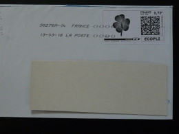 Trèfle Timbre En Ligne Montimbrenligne Sur Lettre (e-stamp On Cover) Ref TPP 5553 - Printable Stamps (Montimbrenligne)