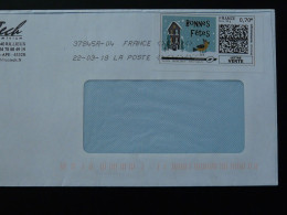 Bonnes Fêtes Timbre En Ligne Montimbrenligne Sur Lettre (e-stamp On Cover) Ref TPP 5554 - Printable Stamps (Montimbrenligne)