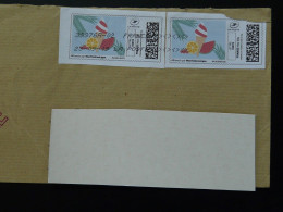 Fruit Glace Timbre En Ligne Montimbrenligne Sur Lettre (e-stamp On Cover) Ref TPP 5558 - Printable Stamps (Montimbrenligne)
