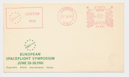 Meter Card GB / UK 1961 European Spaceflight Symposium - Astronomy