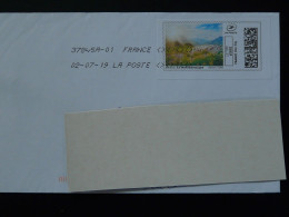 Paysage Soleil Timbre En Ligne Montimbrenligne Sur Lettre (e-stamp On Cover) Ref TPP 5561 - Printable Stamps (Montimbrenligne)