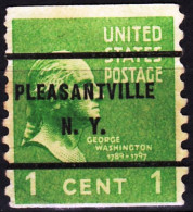 USA Precancels New York 1939 Sc839 1c Washington, Coil. PLEASANTVILLE / N.Y. - Prematasellado