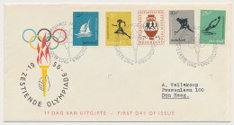 FDC / 1e Dag Em. Olympische Spelen 1956 - Zonder Classificatie