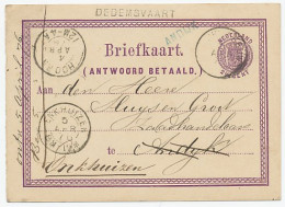Naamstempel Dedemsvaart - Andijk 1876 - Cartas & Documentos