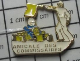 310B Pin's Pins / Beau Et Rare / THEME : POLICE / AMICALE DES COMMISSAIRES Mais Non C'est Du Karting ! - Politie