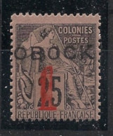 OBOCK - 1892 - N°YT. 21 - Type Alphée Dubois 1 Sur 25c - Neuf Luxe ** / MNH / Postfrisch - Unused Stamps