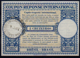 BRESIL BRAZIL  Lo14  2 CRUZEIROS Int. Reply Coupon Reponse Antwortschein Cupon Respuesta IRC IAS O DF BRASIL 24.11.48 - Enteros Postales