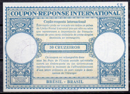 BRESIL BRAZIL  Lo17  30 CRUZEIROS Int. Reply Coupon Reponse Antwortschein Cupon Respuesta IRC IAS O S. PAULO - Enteros Postales