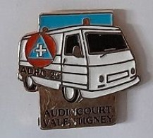 Pin' S  Villes, Médical, Amvulances, Transports, AUDINCOURT - VALENTIGNEY  ( 25 ) - Transports