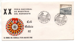 Carta De Primer Dia De Mostra Filatelica De Exfigalicia De 1982 - Lettres & Documents