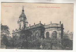 N89. Vintage Postcard. St. Philip's Church, Birmingham. - Birmingham