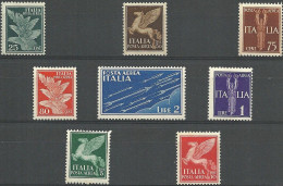 REGNO D'ITALIA  1930-32 Posta Aerea  ALLEGORIA Cpl. 8 Val Nuovi - Mint/hinged