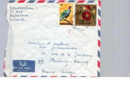 Marcophilie - Via Air Mail - BURUNDI - Luchtpost