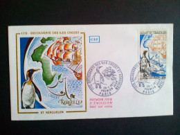 Enveloppe Premier Jour FDC De France : 1772 Découverte Des îles Crozet Et Kerguelen 1972 - 1970-1979