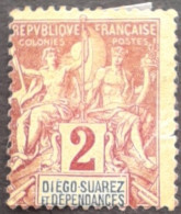 Diego Suarez 1892 Yvert 26 (*) MNG - Unused Stamps