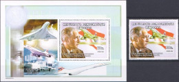 Congo Ex Zaire 2002, Nobel Prize, Concorde, 1val +BF - Concorde