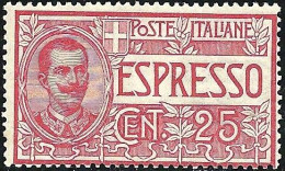 REGNO D'ITALIA  1903 ESPRESSO V.E.III Sass.1 MNH** Signed Colla - Dienstzegels