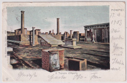 Pompei - Gelaufen 1903 Nach Passendorf Bei Halle (Saale) - Pompei