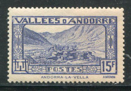 ANDORRE- Y&T N°91- Neuf Avec Charnière * - Nuovi