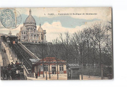 PARIS - Funiculaire Et Basilique De Montmartre - Très Bon état - District 18