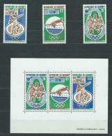 Dahomey - Aereo Yvert 166/8+H.19 ** Mnh  Olimpiadas De Munich - Benin – Dahomey (1960-...)