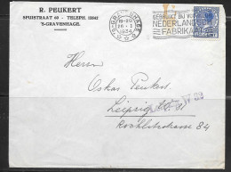 1934 Gravenhage, Corner Card To Germany - Cartas & Documentos