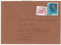 1980 0.80+0.40fr Baker Semi-postal, Troh--(21.12) To Czechoslovakia - Lettres & Documents