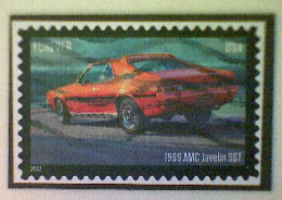 United States, Scott #5719, Used(o), 2022, Pony Cars: AMC Javelin, (60¢), Multicolored - Used Stamps