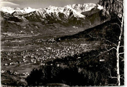 Blick Vom Zollhaus Gamserberg Auf Grabs, Buchs, Vaduz Und Die Rhätikonkette (649) - Grabs