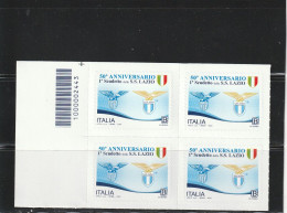 Italia - Repubblica - 2024 - 50° Anniversario 1° Scudetto S.S. Lazio - - Barcodes