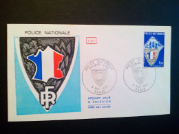 Enveloppe Premier Jour FDC De France : Police Nationale 1976 - 1970-1979