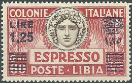 COLONIE ITALIANE 1936 Libia Espresso MNH** Sass.17 - Libya