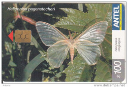 URUGUAY - Butterfly, Heliconisa Pagenstecheri(293a), 09/03, Used - Schmetterlinge