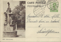 Luxembourg - Luxemburg -  Carte-Postale  1937  -  Cachet Lintgen  /  Luxembourg - Entiers Postaux