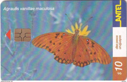 URUGUAY - Butterfly, Agraulis Vanillae Maculosa(183a), 07/01, Used - Schmetterlinge