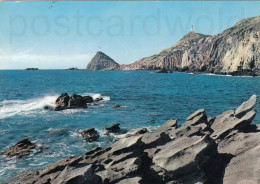 CARTOLINA  CARLOFORTE SUD SARDEGNA CAPO SANDOLO E FARO VIAGGIATA 1962 - Cagliari