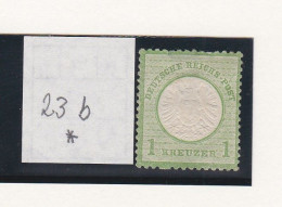 1 Timbre  1 Kreuzer  Deutsche Reich  Post  *   1872   Mi : 23 - Nuovi