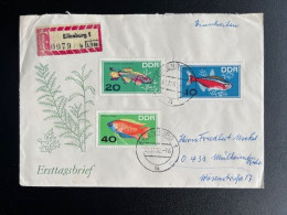 EAST GERMANY DDR 1966 REGISTERED LETTER EILENBURG TO MULHEIM 08-11-1966 OOST DUITSLAND DEUTSCHLAND EINSCHREIBEN - Storia Postale