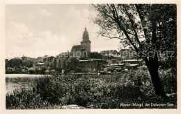 43369889 Waren Mueritz Partie Am Tiefwarensee Blick Zur Kirche Waren Mueritz - Waren (Mueritz)